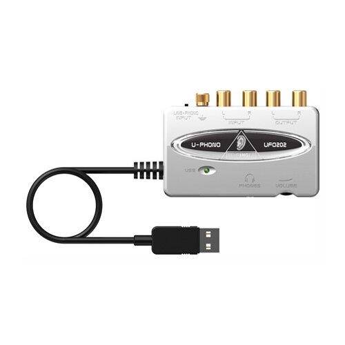 Внешняя звуковая карта BEHRINGER U-PHONO UFO202 внешняя звуковая карта behringer u control uca202