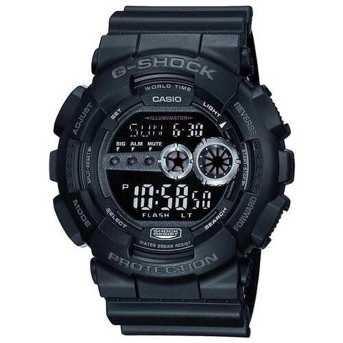 Наручные часы CASIO G-Shock GD-100-1B, черный наручные часы casio g shock gd 100 1b черный