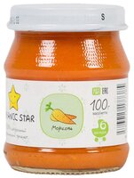 Пюре Organic Star морковь (с 6 месяцев) 100 г, 3 шт.