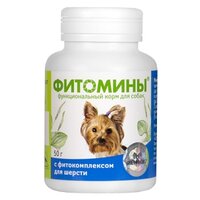 Витамины VEDA Фитомины с фитокомплексом для шерсти для собак , 100 таб. х 1 уп.