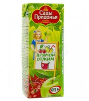 Сок с мякотью Сады Придонья Яблоко-вишня (Tetra Pak), c 4 месяцев 0.2 л