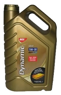 Масло моторное синтетика Mol Dynamic Gold 5W30 SL C3 4л