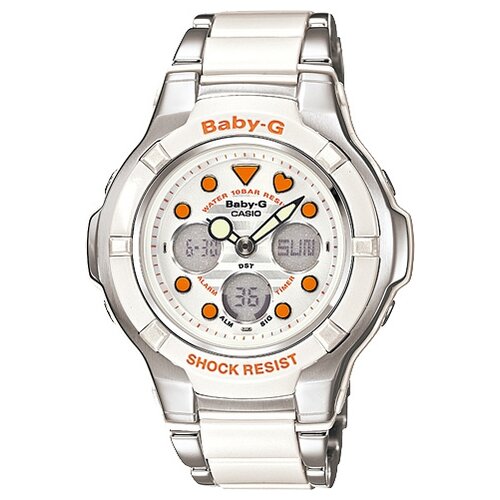 фото Наручные часы casio bga-123-7a2, белый