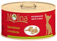 Корм для собак Molina Консервы для собак Цыпленок и ягненок (0.085 кг) 1 шт.