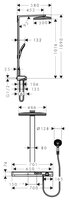 Душевая стойка Hansgrohe Rainmaker Select 460 2jet Showerpipe EcoSmart 27028400