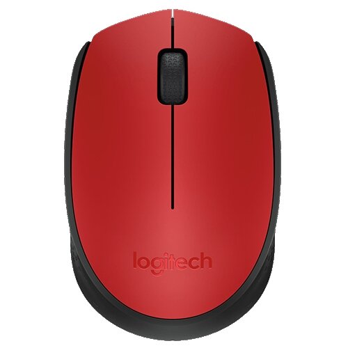 Беспроводная компактная мышь Logitech M171, красный/черный беспроводная компактная мышь logitech m171 черный красный