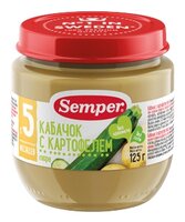 Пюре Semper кабачок с картофелем (с 5 месяцев) 125 г, 1 шт