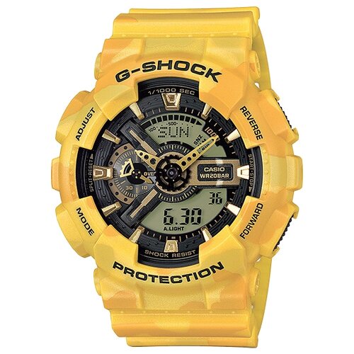 Наручные часы CASIO G-Shock, желтый, серый