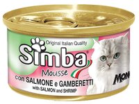 Корм для кошек Simba Мусс для кошек с лососем и креветками (0.085 кг) 1 шт. 0.085 кг 1