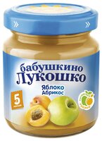 Пюре Бабушкино Лукошко яблоко-абрикос (с 5 месяцев) 100 г, 1 шт