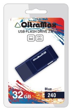 USB-накопитель (флешка) OltraMax 240 32Gb (USB 2.0), синий