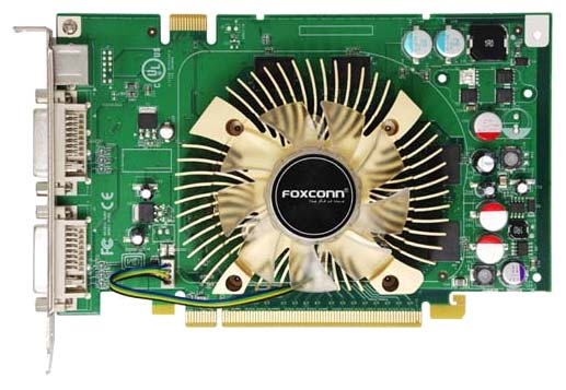 Видеокарта Foxconn GeForce 8600 GT 550Mhz PCI-E 256Mb 1450Mhz 128 bit 2xDVI TV YPrPb