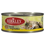 Корм для кошек Berkley (0.1 кг) 1 шт. Паштет для кошек #11 Тунец с овощами - изображение