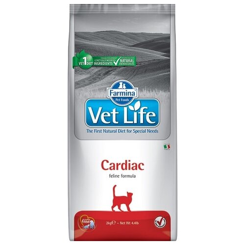 Сухой корм Farmina VET LIFE Feline Cardiac диета для кошек 2 кг
