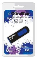 Флешка OltraMax 250 8GB черный/желтый