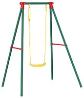 J&S Качели уличные одноместные (2076-1B) зеленый/красный/желтый
