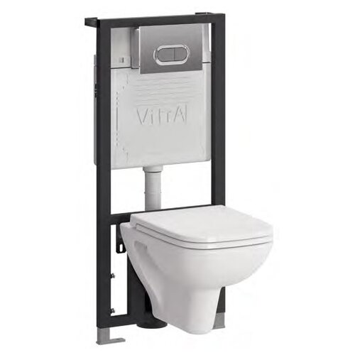 VitrA S20 9004B003-7204 с горизонтальным выпуском черный