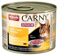 Корм для кошек Animonda Carny Senior для пожилых кошек с говядиной, курицей и сыром (0.2 кг) 1 шт. 0