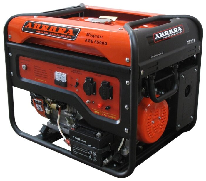 Бензиновый генератор Aurora AGE 6500 D (5000 Вт)