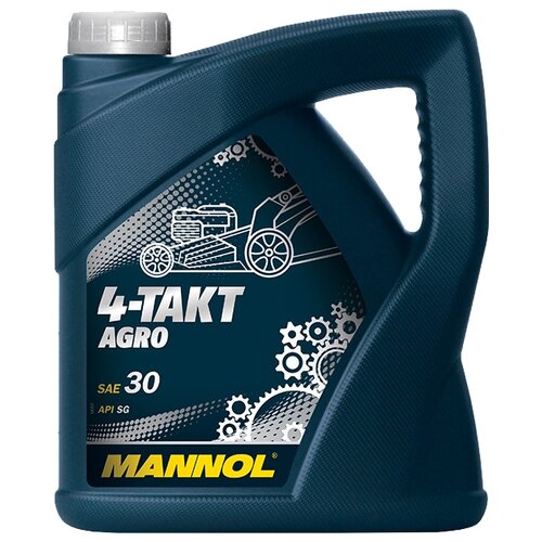 масло моторное mannol agro 4 takt sae30 1л Масло для садовой техники Mannol 4-Takt Agro SAE 30, 4 л