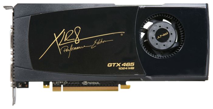 Видеокарта PNY GeForce GTX 465 607Mhz PCI-E 2.0 1024Mb 3206Mhz 256 bit 2xDVI Mini-HDMI HDCP