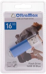 Флешка OltraMax 30 16 GB, 1 шт., синий