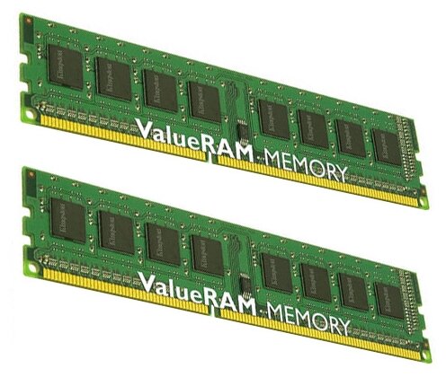 Оперативная память Kingston 4 ГБ (2 ГБ x 2 шт.) DDR3 1333 МГц DIMM CL9 KVR1333D3N9K2/4G