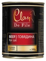 Корм для кошек CLAN De File Говядина для кошек (0.340 кг) 1 шт.