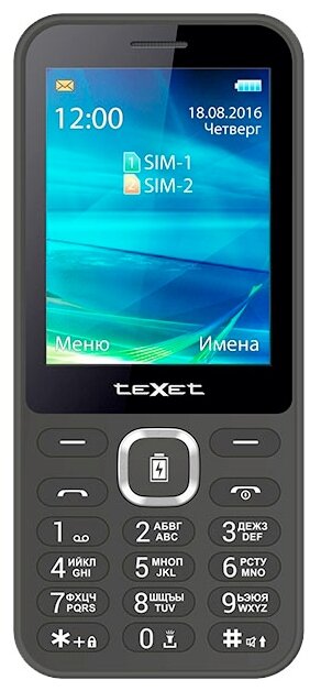 Телефон teXet TM-D327, черный