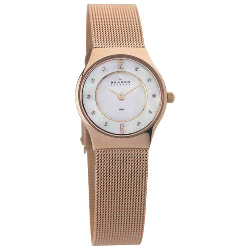 фото Наручные часы skagen 233xsrr, золотой