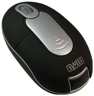 Беспроводная мышь Sweex MI400V2 Mini Wireless Optical Mouse Black-Silver USB