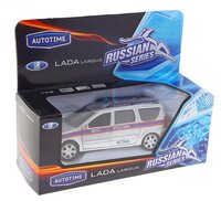 Легковой автомобиль Autotime (Autogrand) Lada Largus МЧС (49483) 1:38 14 см серебристый/оранжевый/си