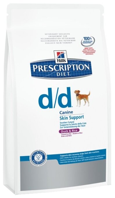 Hill's (5 кг) Prescription Diet D/D Canine Skin Support Duck & Rice dry