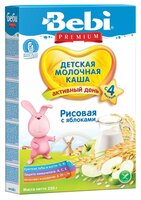 Каша Bebi молочная рисовая с яблоком (с 4 месяцев) 250 г