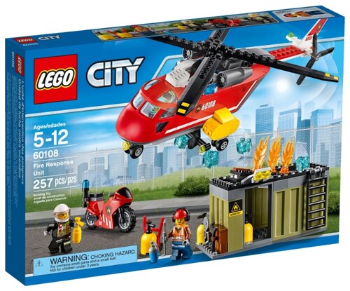 Конструктор LEGO City 60108 Пожарная команда быстрого реагирования, 257 дет.