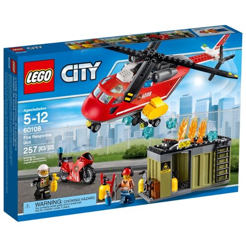 Конструктор LEGO City 60108 Пожарная команда быстрого реагирования, 257 дет.