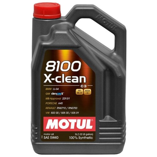 фото Моторное масло motul 8100 x-clean 5w40 5 л