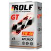 Синтетическое моторное масло ROLF GT 5W-40 SN/CF 4 л - изображение