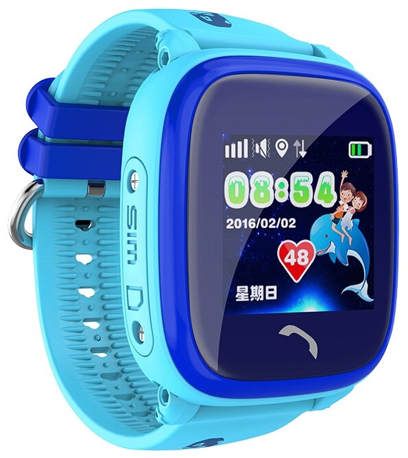 Детские умные часы с GPS трекером Smart Baby Watch GW400S Wi Fi голубые