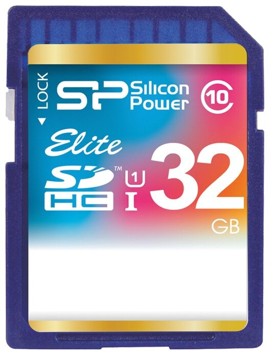 Карта памяти SDHC 32 Gb Silicon Power Elite Class 10 UHS-I SP032GBSDHAU1V10