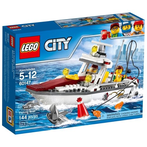 Конструктор LEGO City 60147 Рыболовный катер, 144 дет. lego city building site