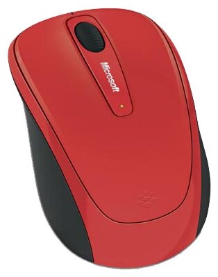 Мышь Microsoft Wireless Mobile Mouse 3500 Flame Red Gloss (1000dpi, BlueTrack™, FM, 3btn+Roll, 1xAA, nanoreceiver ) Retail