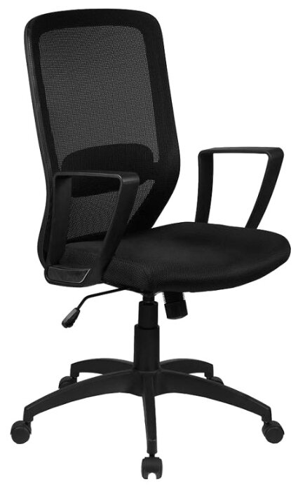 Кресло офисное СН-899 черный, ткань, сетка / Компьютерное кресло для оператора, персонала, сотрудника, в дом