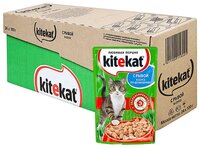 Корм для кошек Kitekat Сочные кусочки. С рыбой в соусе (0.085 кг) 24 шт. 0.085 кг 24