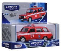 Легковой автомобиль Autotime (Autogrand) Lada 2104 пожарная охрана (32677) 1:36 красный/белый