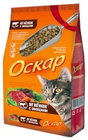 Корм для кошек Оскар Сухой корм для кошек Ягненок с овощами (0.4 кг) 10 шт.