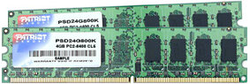 Оперативная память Patriot Memory SL 4 ГБ (2 ГБ x 2) DDR2 800 МГц DIMM CL6 PSD24G800K