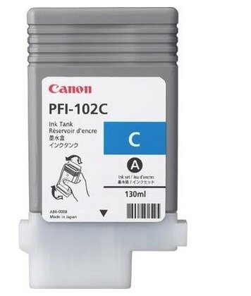 Картридж Canon PFI-102C (0896B001), голубой