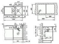 Врезная кухонная мойка 100 см TEKA Linea 60 B нержавеющая сталь/полированная