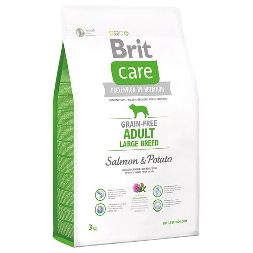 фото Сухой корм для собак Brit Care лосось с картофелем 3 кг (для крупных пород)
